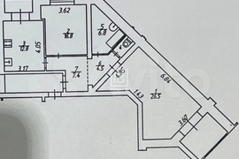 2-к. квартира, 85,8 м², 4/5 эт.